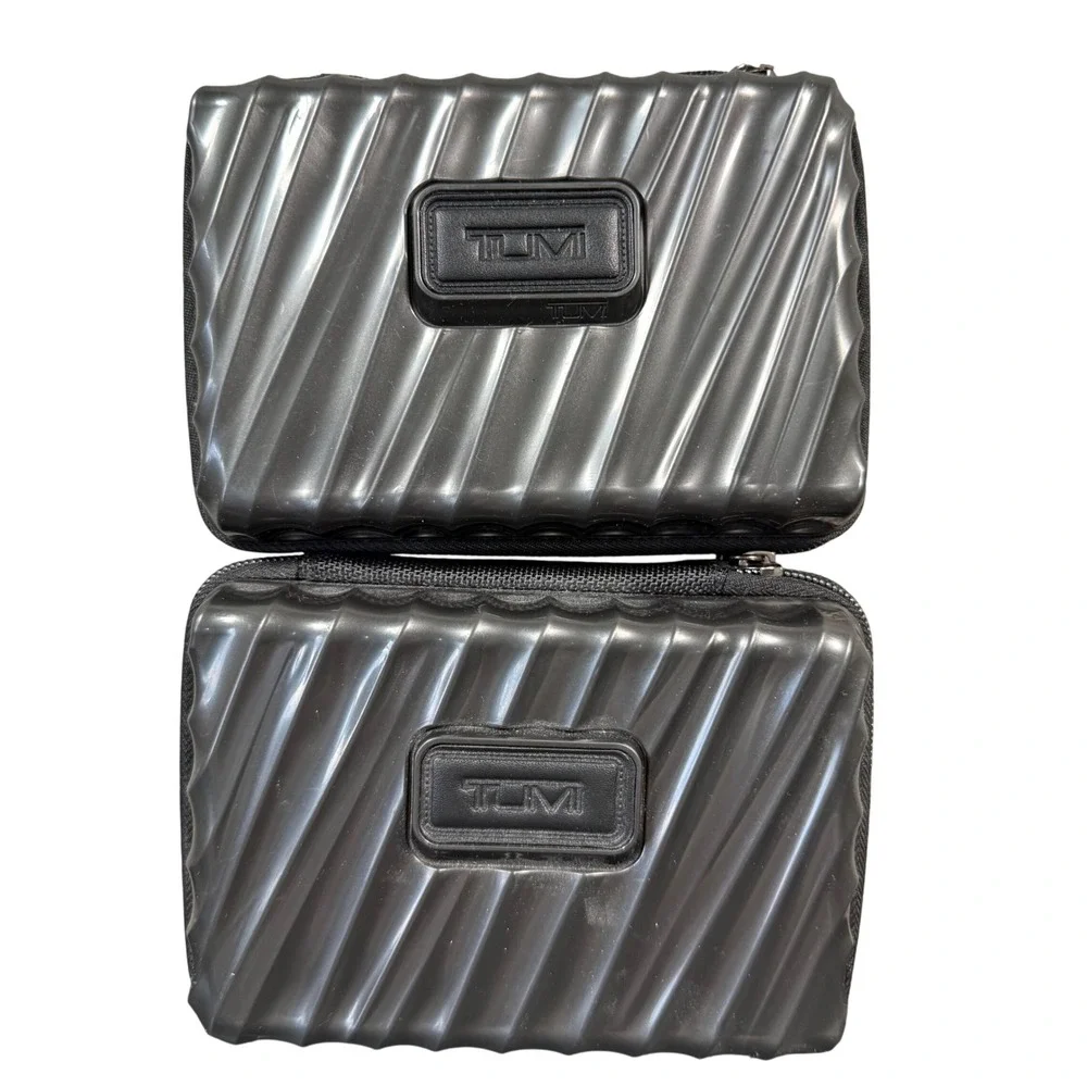 Tumi 19 Degree Amenity Kit Case Air India First Class 2pc Set Contents Included